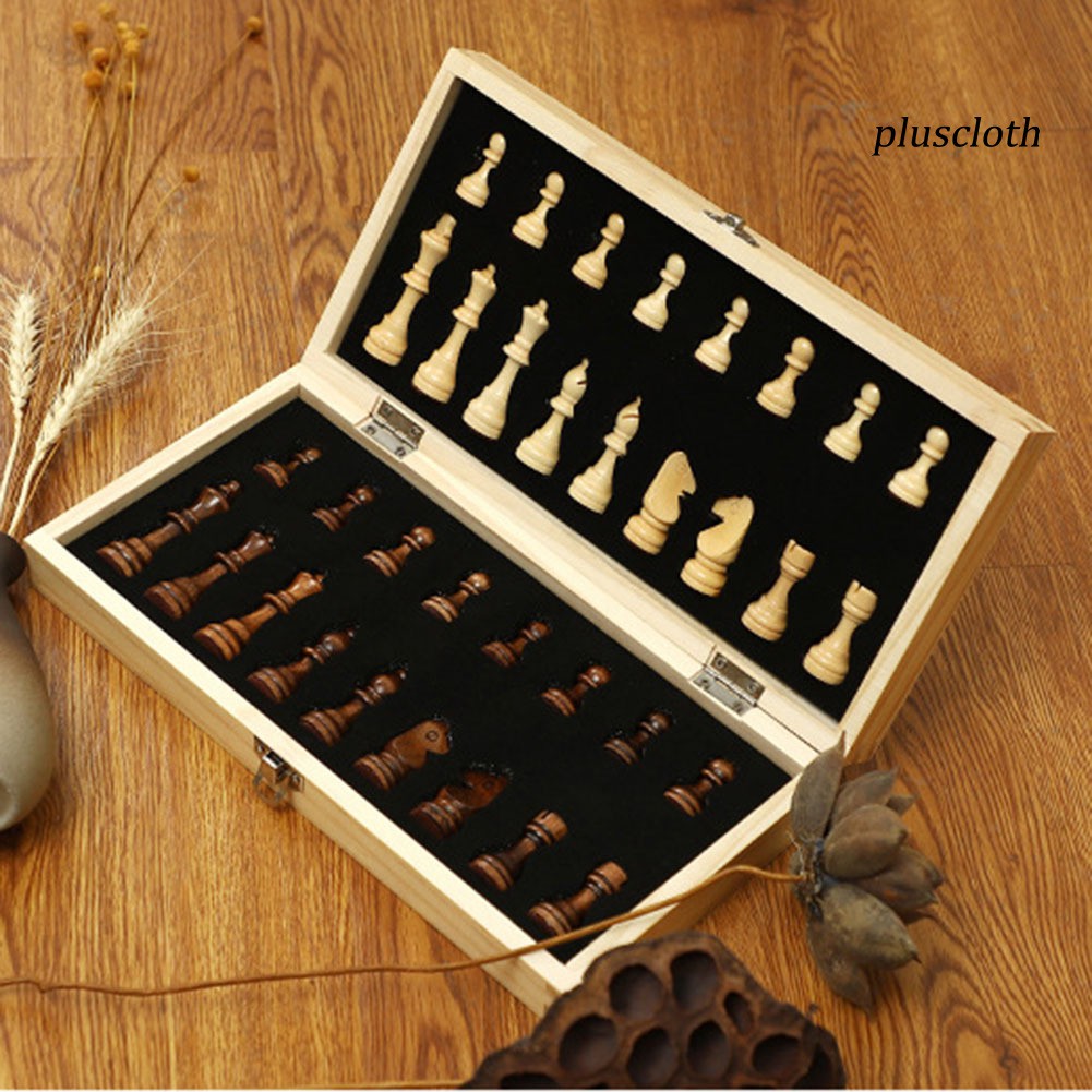 Bộ bàn cờ vua gỗ có nam châm cho trẻ em và người lớn