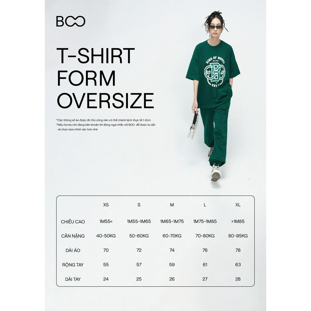 Áo Thun Unisex BOO Dáng Boxy In Graphic EVERYDAY STRESS GRAPHIC LINE