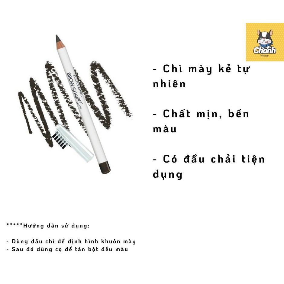 Chì kẻ mày kèm chổi SilkyGirl Brow Shaper