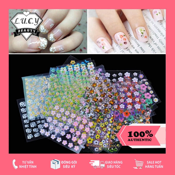 Sticker Nails, Nhãn Dán Móng Siêu Xinh Nhiều Mẫu