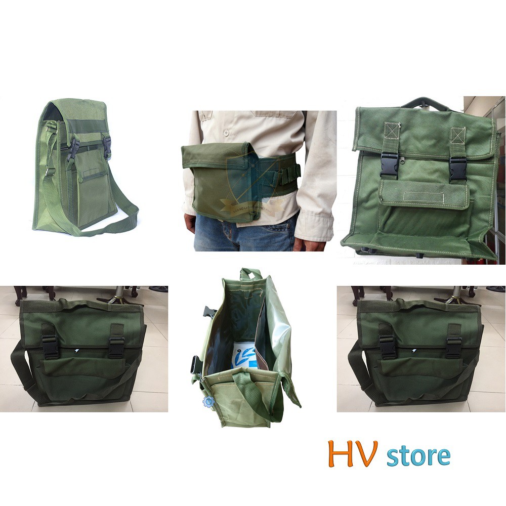 Túi đồ nghề vải bạt chống nước dành cho thợ điện nước, thợ cơ khí, thợ mộc...