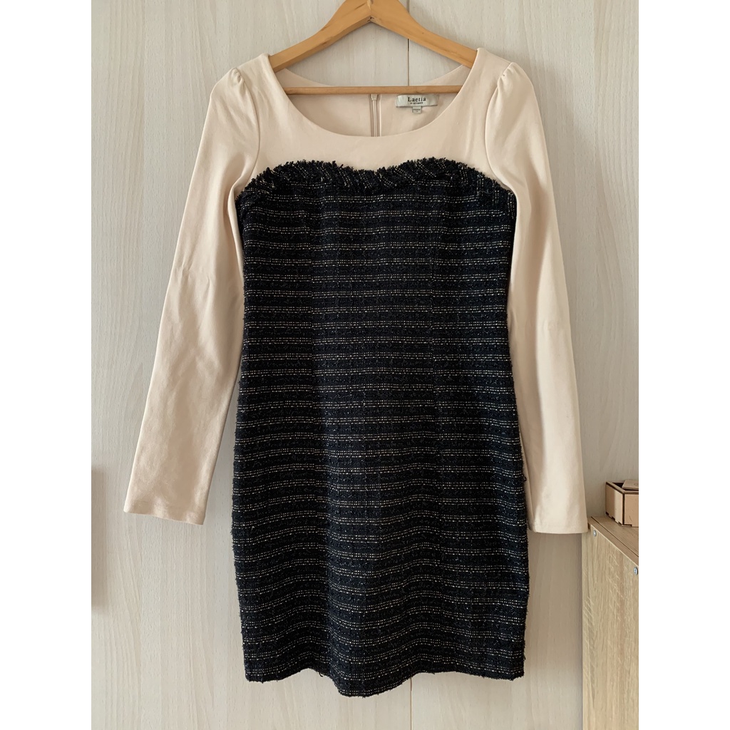 Đầm body vải tweed hiệu LAETIA by La Chapelle