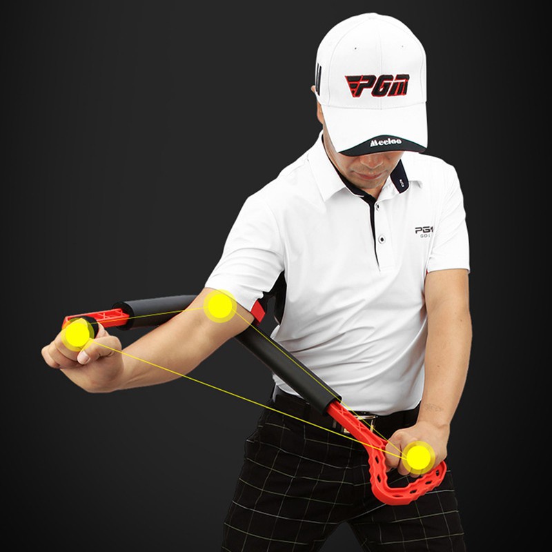 PGM Exercise Golf Spinner Swing Trainer Indoor Swing Corrector-Red