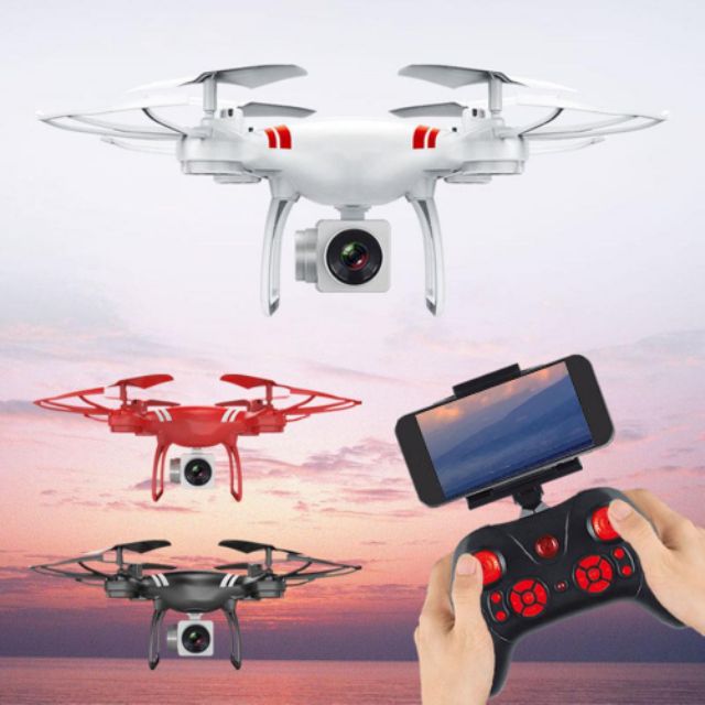 Máy bay điều khiển từ xa Flycam KY101 có Camera HD 720P Wifi FPV trực tiếp tự cân bằng