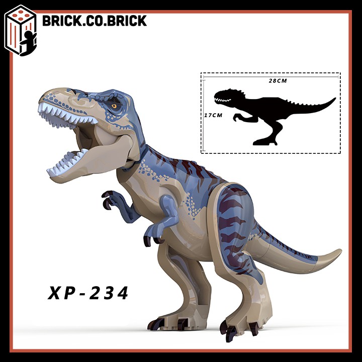 Khủng long bạo chúa T REX Jurassic World đặc biệt siêu to - Đồ chơi lắp ghép Minifigures Mini Mô hình XP234