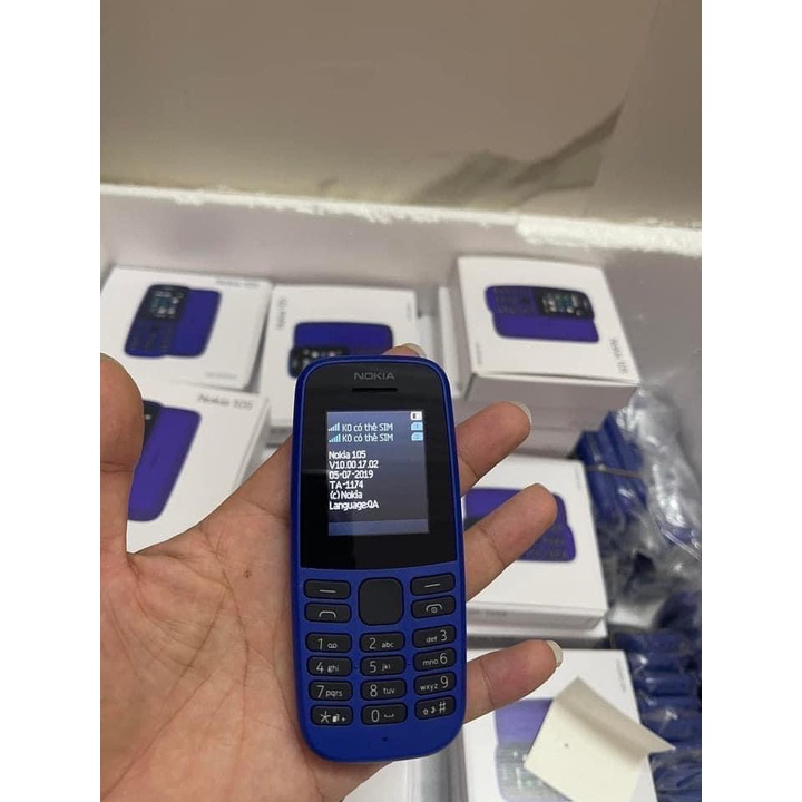 Nokia 105 2 sim hàng đập hộp mẫu mới nhất kèm pin sạc, Bảo Hành 3 tháng 1 đổi 1