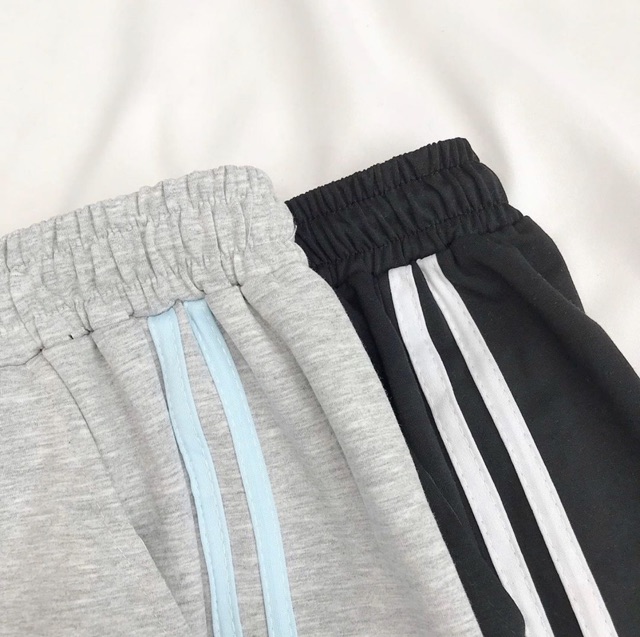 Quần Short Thun Ống Rộng Phối Line Unisex | BigBuy360 - bigbuy360.vn