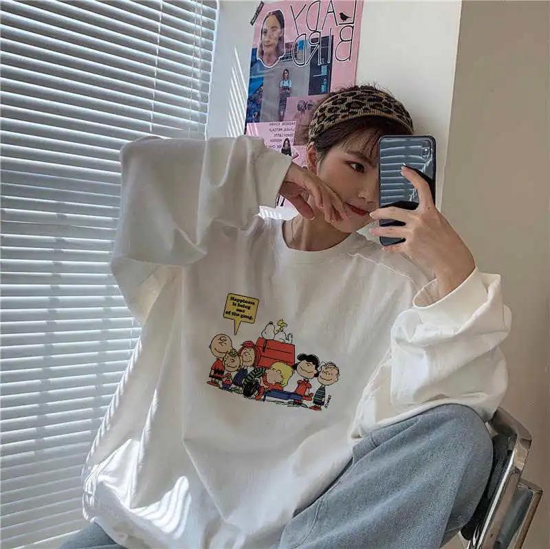 Áo Nỉ Form Rộng Dài Tay Phong Cách Hàn Quốc Dành Cho Nữ | BigBuy360 - bigbuy360.vn