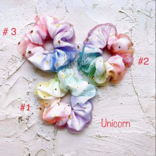Cột tóc vải Scrunchies gam màu galaxy