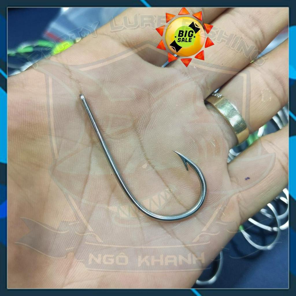 Lưỡi câu lóc 2ly - 5P5 , lưỡi nhái thật thép trắng không rỉ