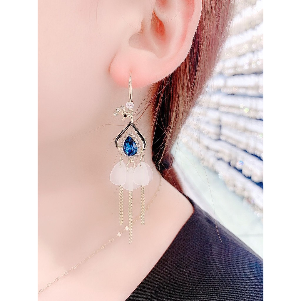 Bông tai mạ bạc 925 thiết kế đơn giản sang trọng cho nữ - B29