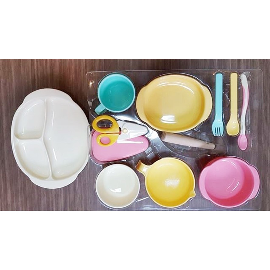 Bộ chén ăn dặm Richell | Hàng Nhật nội địa