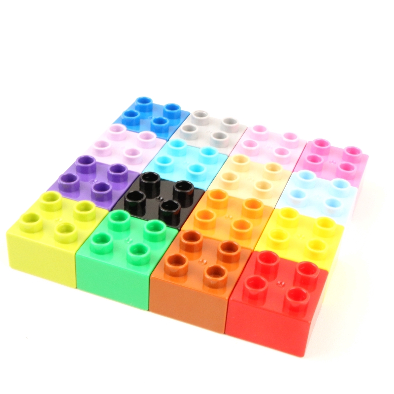 [Mã LIFETOYS1 giảm 30K đơn 99K] Bộ 6 khối đồ chơi GOROCK bằng nhựa cỡ 2x2 lắp ráp xe hơi vui nhộn