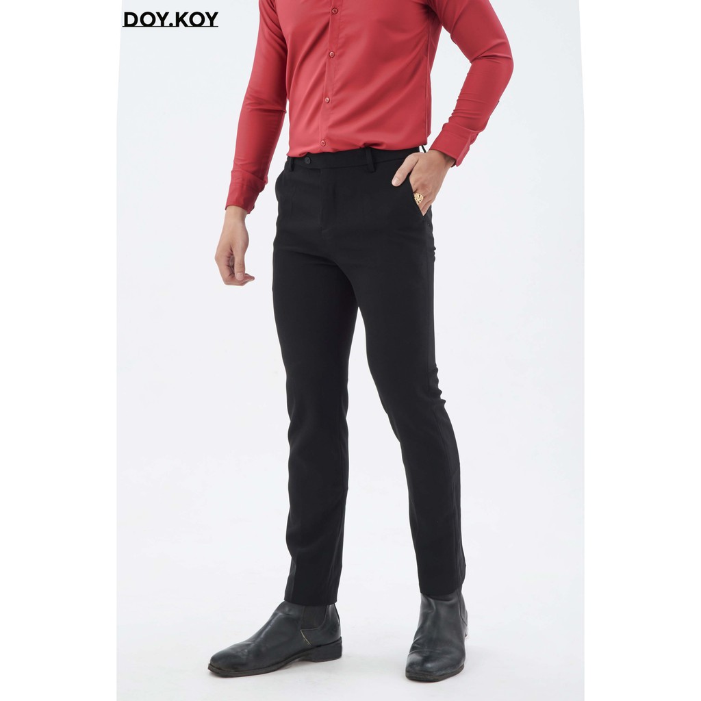 Quần tây nam công sở lịch lãm quần tây nam Hàn Quốc ống ôm đen, xám, xám đậm- DOY.KOY | BigBuy360 - bigbuy360.vn