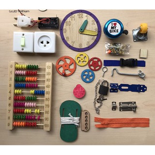 Bộ phụ kiện tự làm bảng bận rộn Busy Board (20 món đồ)