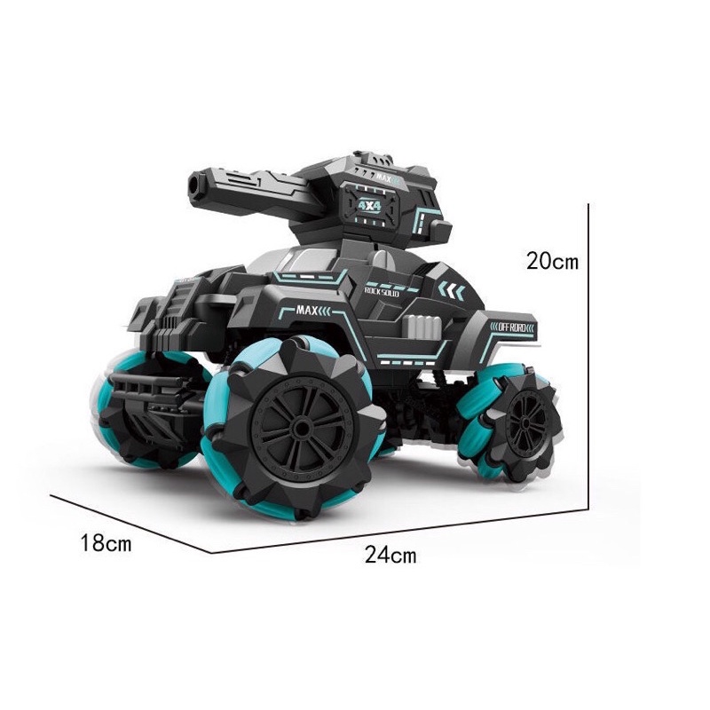 RC Xe Tank Quân Sự Điều Khiển từ xa Xe Tăng Phóng Bom Nước MECH Chariot