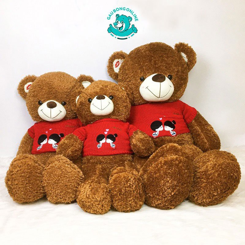 Gấu Teddy Áo Len Kiss 1m1