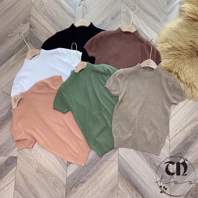 Áo len cổ 3 phân tay cộc mã 507 | BigBuy360 - bigbuy360.vn