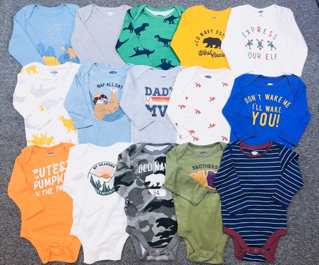 [Ngẫu nhiên] Set 10 bodysuit dài tay OldNavy onweb 2019 | BigBuy360 - bigbuy360.vn