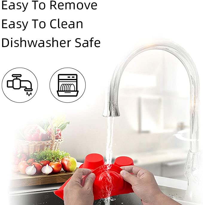 Khuôn Làm Bánh Xốp ANAEAT Chất Liệu Silicon Thiết Kế 6 Ô Tròn Lớn Chống Dính