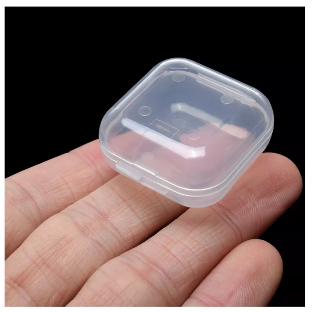 Hộp nhựa mini đựng trang sức dây chuyền khuyên bông tai nhẫn