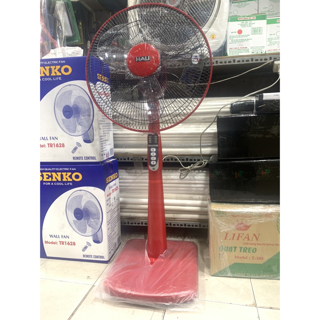 QUẠT ĐIỆN ĐỨNG HALI ĐIỀU KHIỂN MÀU ĐỎ MẬN, XÁM 3 CÁNH,THIẾT KẾ TINH SẢO, MÁY CHẠY CỰC ÊM- BẢO HÀNH 1 NĂM - BỀN BỈ VỚI TH