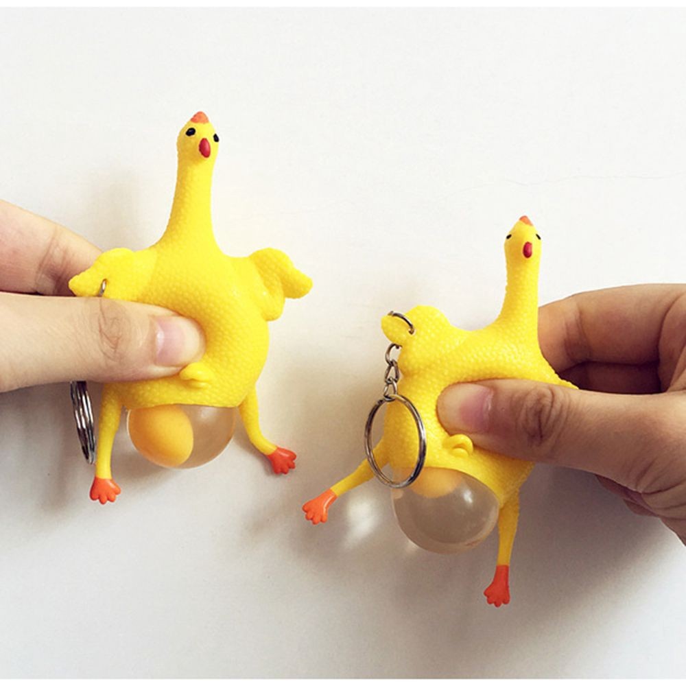 Con gà bóp đẻ trứng đồ chơi xả stress-(M21)