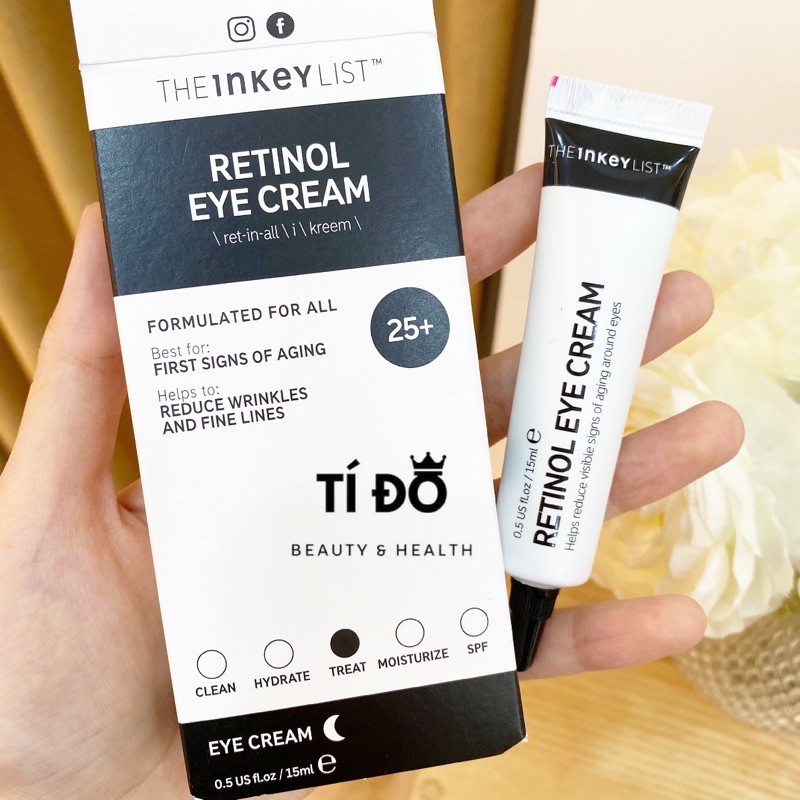 THE INKEY LIST - Kem Mắt Chống Lão Hoá Retinol Eye Cream