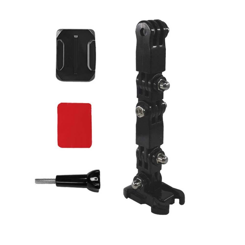 AVALENTINE Universal Helmet Strap Mount For Gopro Hero ABS plastic Helmet Chin Mount Holder Sports Camera Mount For Action Camera Skiing Biking Durable Metal Adjustment Base Full Face Helmet Camera Holder/Multicolor