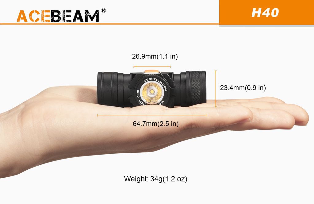 Đèn Pin Đeo Trán ACEBEAM H40