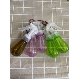 Bình Xịt Khử Khuẩn, Xịt Móc Khóa 60ml nhỏ gọn ,trong suốt, dùng xịt cồn, xịt phun sương gắn móc treo xe, balo