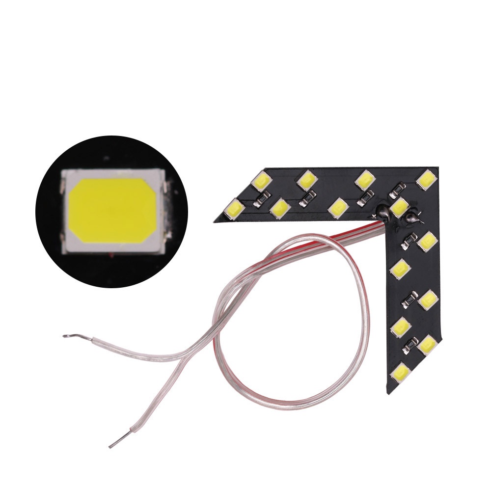 Đèn led 14smd 12v Hình Mũi Tên Xi Nhan Gắn Kính Chiếu Hậu Xe Hơi