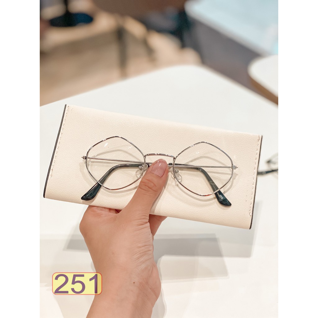 Mắt Kính Thời Trang Hot Trend 203 K251 Nhiều Màu Siêu Đẹp - Hazo