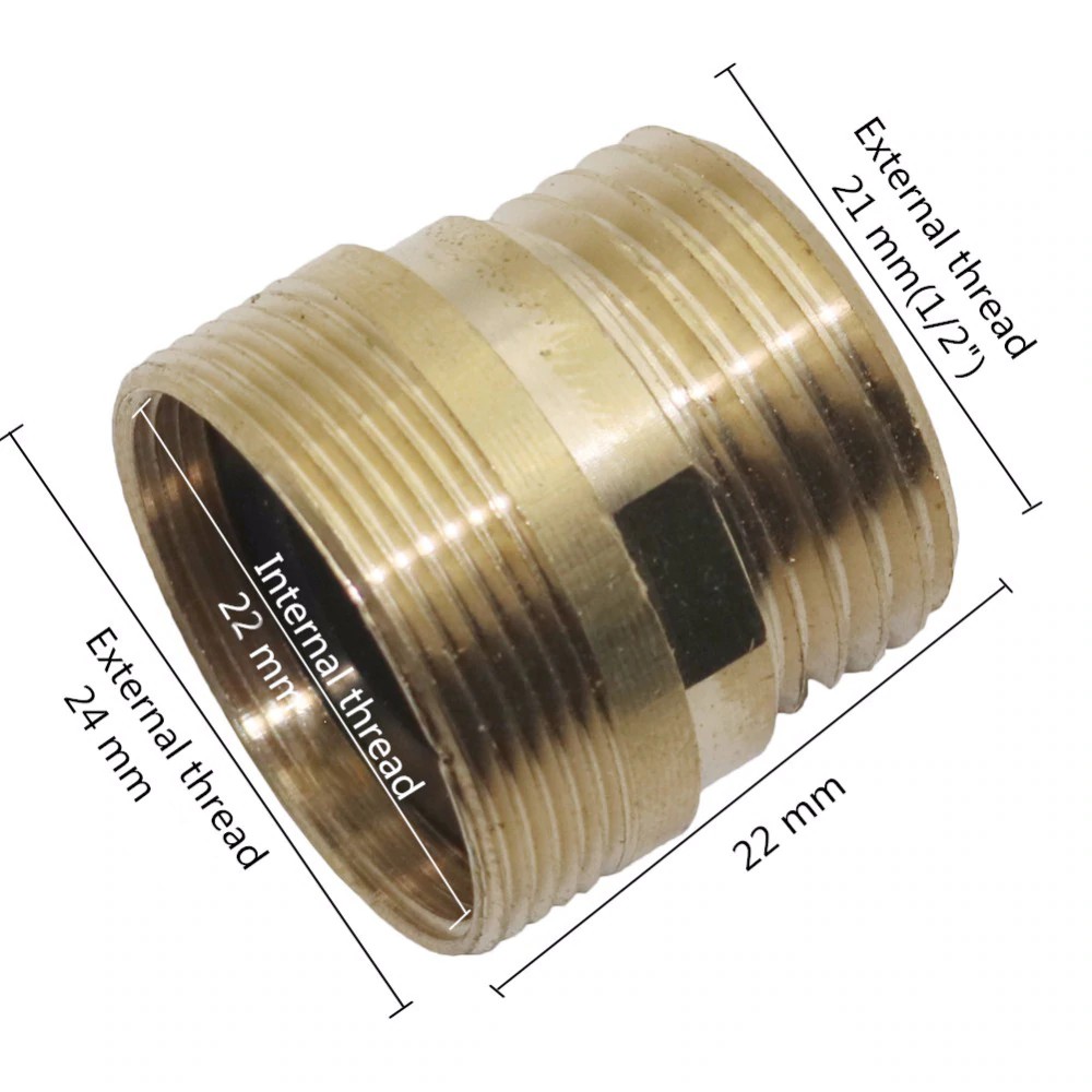 1 Đầu Nối Vòi Nước M22 Bên Trong / M24 1 / 2 "
