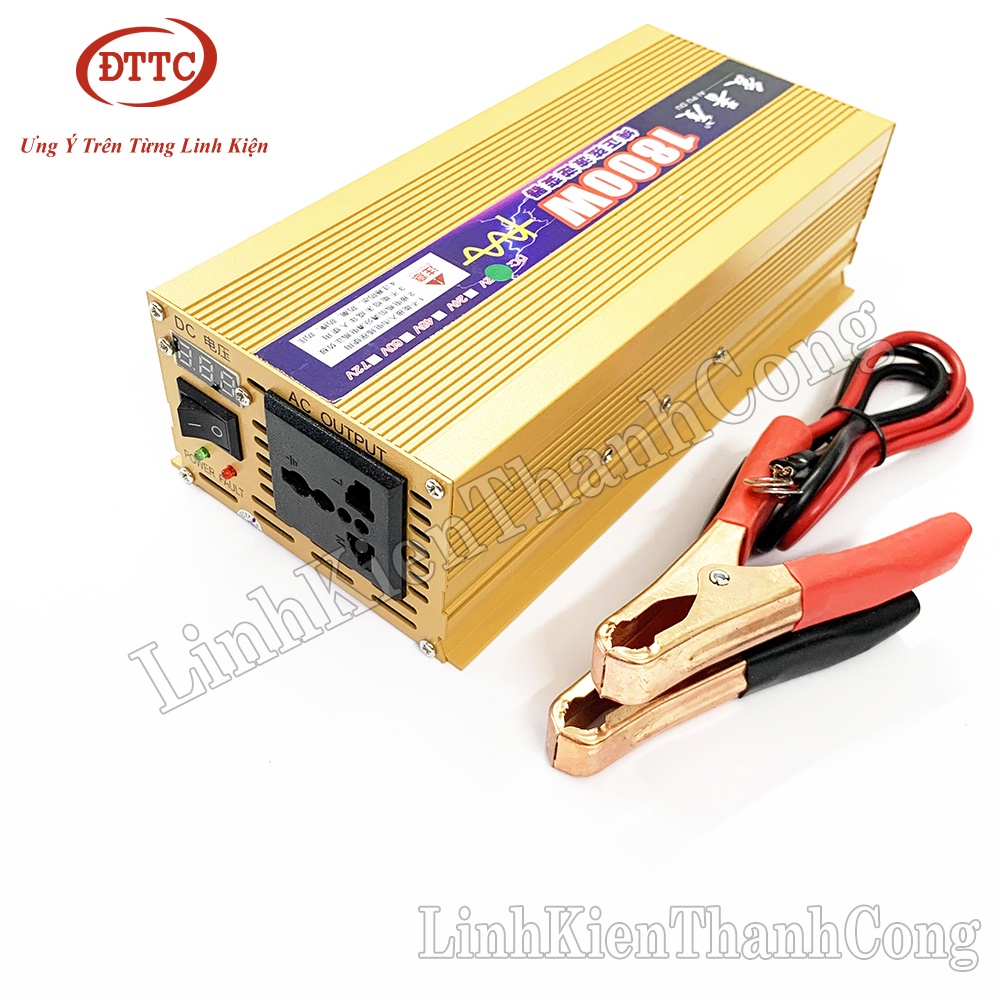 Inverter Sin Chuẩn 1800W 24V Lên 220VAC