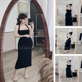 Váy Đen BoDy, Đầm Nữ Bigsize kiểu dáng freesize form ôm tôn dáng hack chân cực xinh