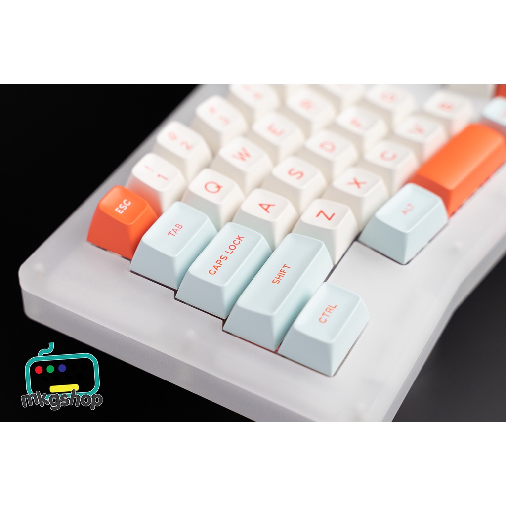 Keycap SA Salmon kiểu in doubleshot, SA profile, 172 nút bàn phím cơ