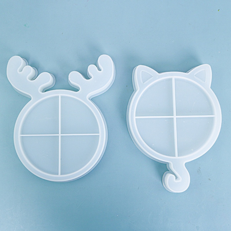 Khuôn silicone làm đồ thủ công hình chú nai/ mèo độc đáo