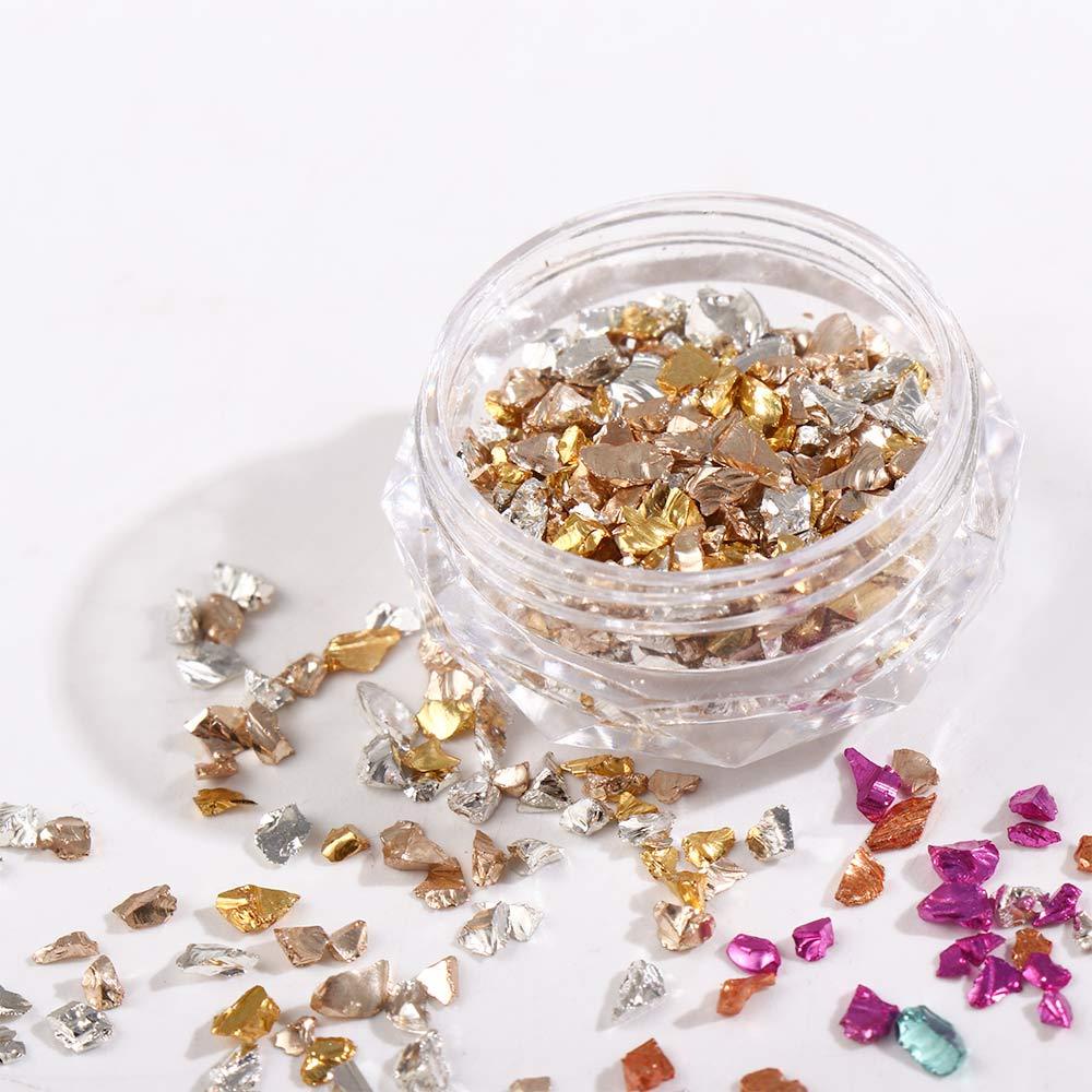 Phụ Kiện Trang Trí Móng Tay Nghệ Thuật|Đá Sỏi Nhiều Màu Trang Trí Móng Tay Charms