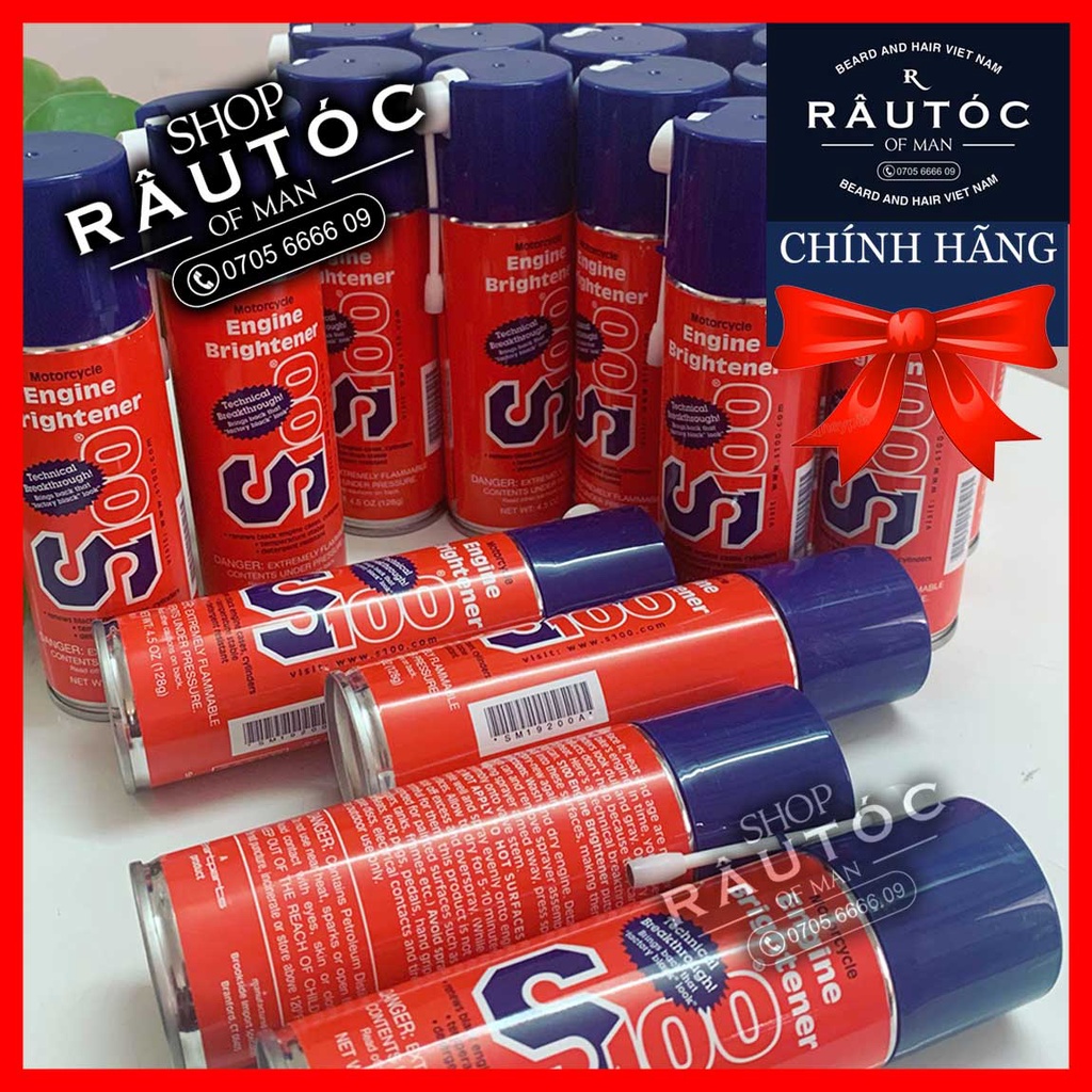 S100 engine brightener xịt dưỡng lốc máy moto