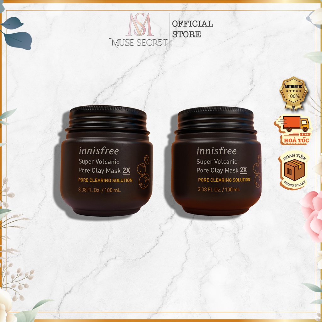 [Quà Tặng Khẩu Trang] Mặt Nạ Đất Sét Innisfree - Mặt Nạ Se Khít Lỗ Chân Lông Innisfree Super Volcanic Pore Clay Mask 2X | BigBuy360 - bigbuy360.vn