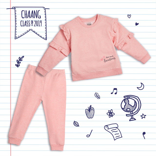 Bộ nỉ dài tay bé gái