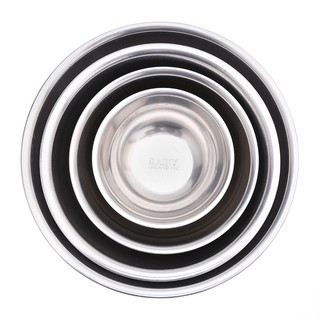 Combo 4 thau inox Rainy 18-24-28-32cm (Bạc)