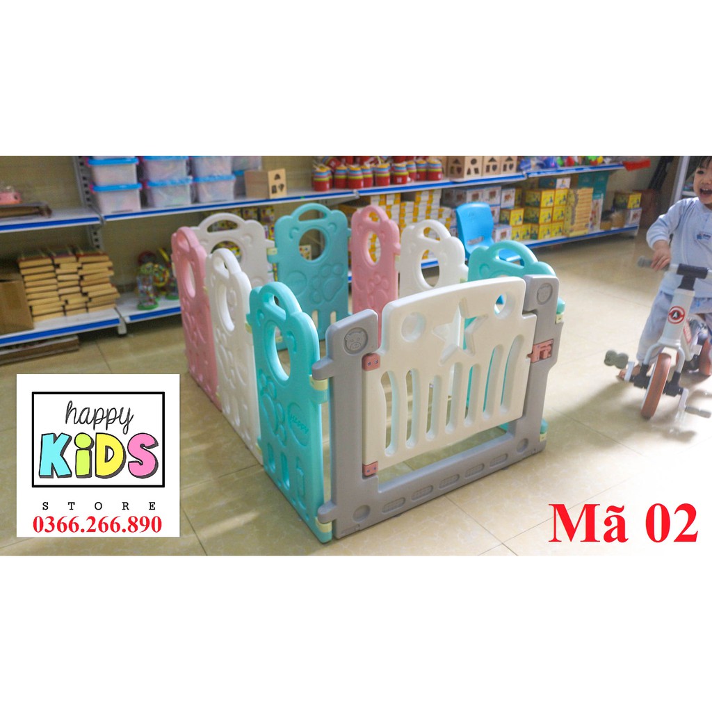 Bộ cũi quây nhựa 0.8x1.2m tặng kèm 20 bóng Happykids Shop