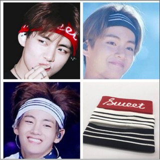 Headband BTs headband V băng đô BTs băng đô V Băng đô luhan băng đô tfboys băng đô thể thao bờm tóc thể thao