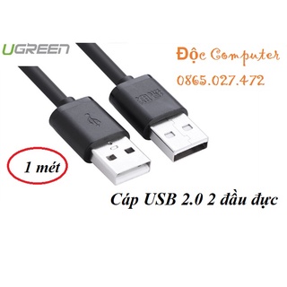 Cáp usb 2.0 2 đầu đực dài 1m chính hãng ugreen 10309