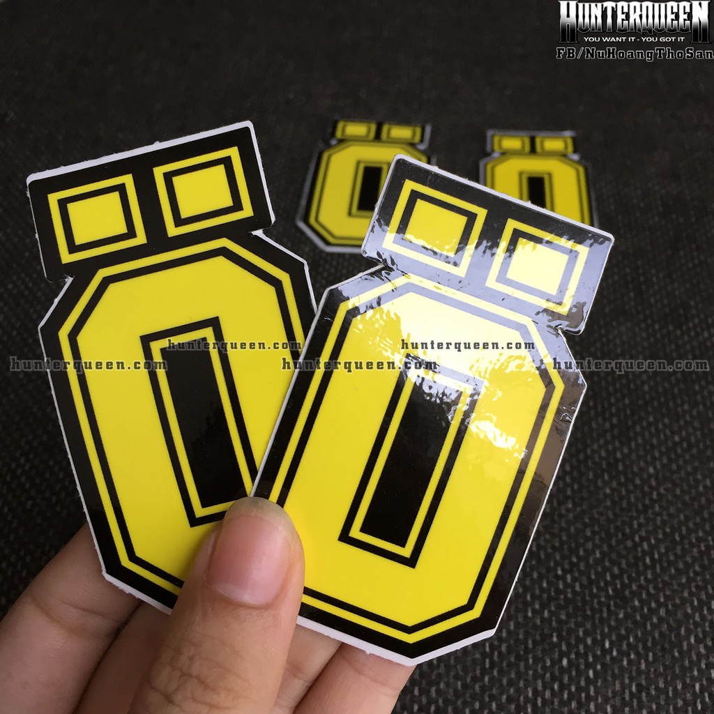 chữ O - Ohlins[8.5x3.5cm] decal cao cấp chống nước, sắc nét, bền màu, dính chặt. Hình dán logo trang trí mọi nơi