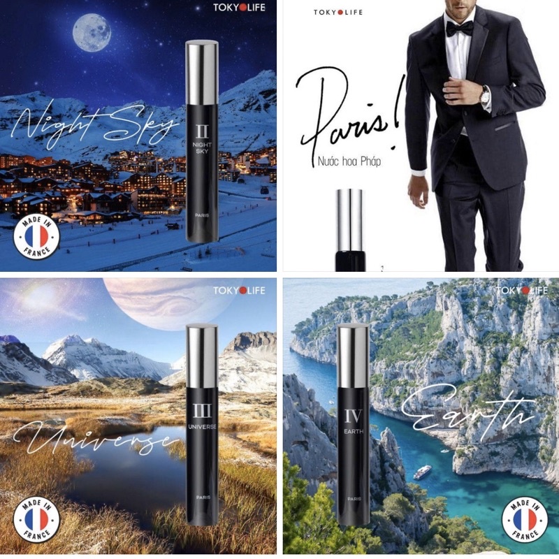 Nước Hoa Nam Pháp 24ml Dạng Xịt Siêu Thơm Hàng Chính Hãng