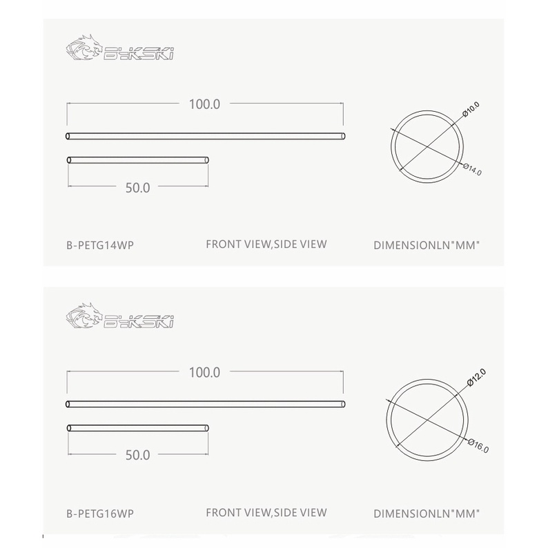 Set 4 Ống Cứng Cáp Trong Suốt  + Độ Dày 2mm + 50cm