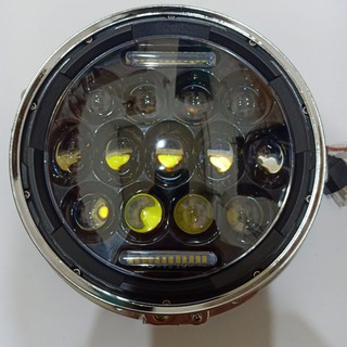 Đèn pha led bi cầu 7 inch cho xe mô tô